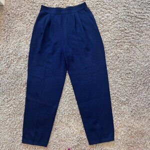 ST. JOHN BASICS Midnight Blue Knit Women's Pants in Size 8